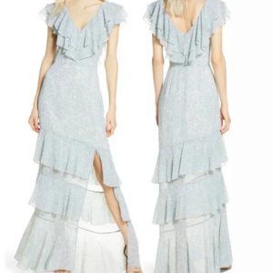 The Hailey Ruffle Tiered Gown - WAYF sz XL